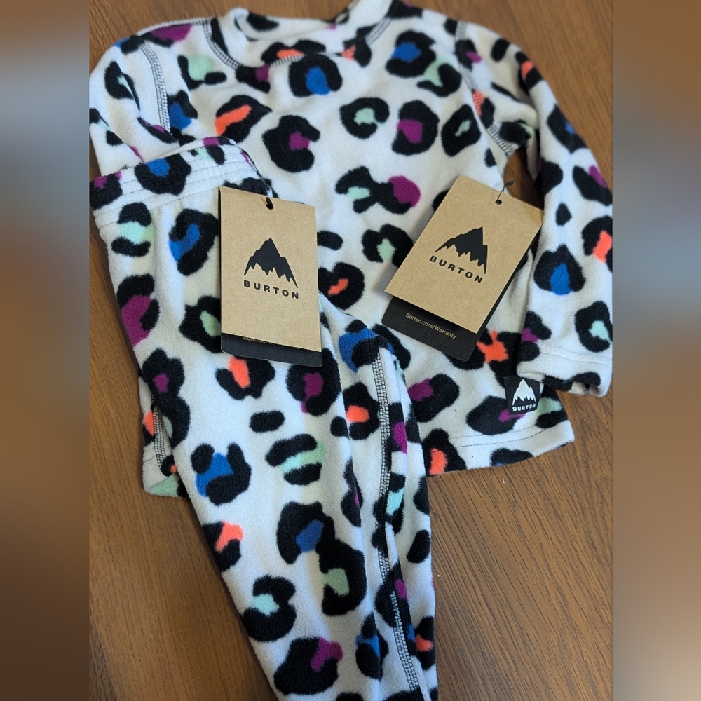 Burton Heavy Weight First Layer  Leopard Fleece 18mth